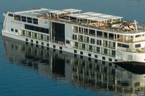 Viking's newest Nile River cruise ship - Viking Osiris, floated out