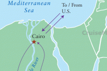 Sanctuary Retreats Egypt (Nile River cruise itinerary map)