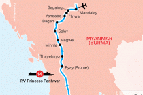 Princess Panhwar cruise itinerary map