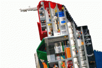 RSV Nuyina icebreaker ship LEGO model