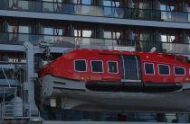 Virgin Scarlet Lady cruise ship lifeboat