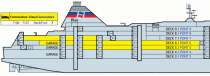 BRITTANY FERRIES Normandie ship decks plan