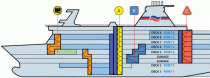 BRITTANY FERRIES Bretagne ship decks plan