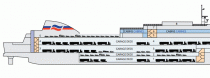 BRITTANY FERRIES Etretat ship decks plan