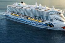 AIDA Cruises' new LNG ship AIDAcosma named in Hamburg (Germany)