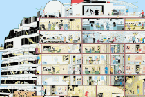 Cunard Queen Anne ship cutaway