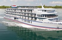 ACL-American Cruise Lines christens American Maverick in Newport Harbor (Rhode Island)