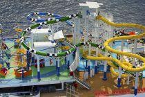 Carnival Sunshine cruise ship waterpark slides