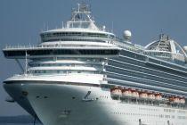 Caribbean Princess getting ready for her first-ever voyage from Port Canaveral (Orlando FL)