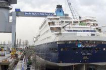 Saga Sapphire cruise ship drydock refurbishment