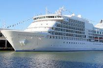 Regent Seven Seas Cruises ship Navigator﻿ docks in Costa Rica to disembark crew