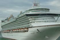 P&O UK cruise ship Ventura anchored in Weymouth Bay due to Coronavirus crisis