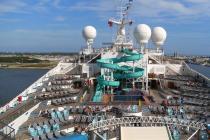 Carnival Glory cruise ship waterpark slides