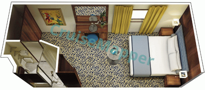 Oceania Sirena Oceanview Cabin floor plan Oceania Sirena Oceanview Cabin floor plan